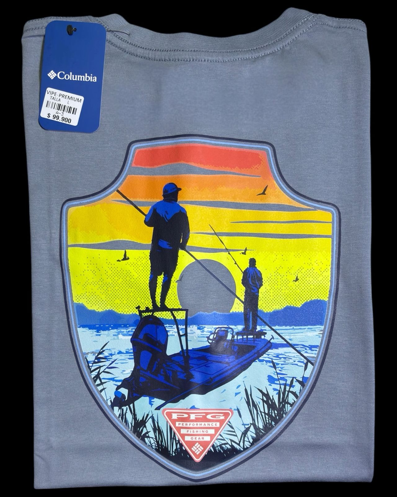 camiseta color pesca talla L - estilo aventura