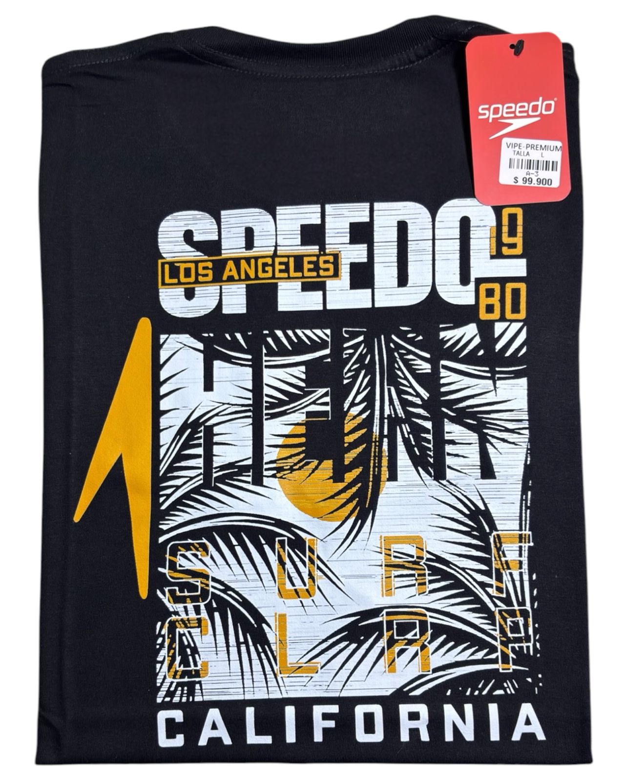 camiseta negro california talla XXL - estilo playero