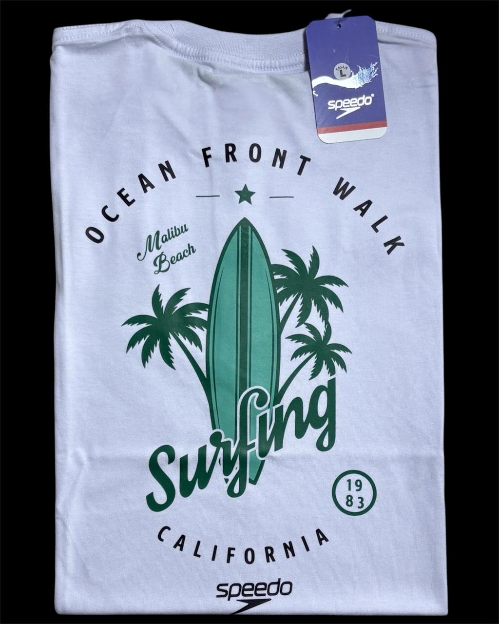 camiseta blanco surf - estilo playero