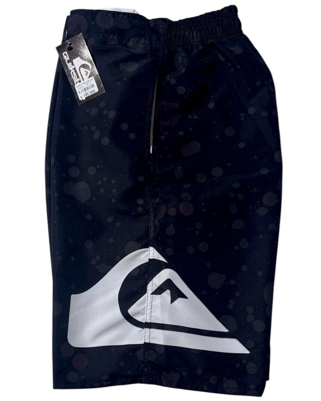 Pantaloneta Playera Antifluido Secado Rápido - estilo negro burbuja quick