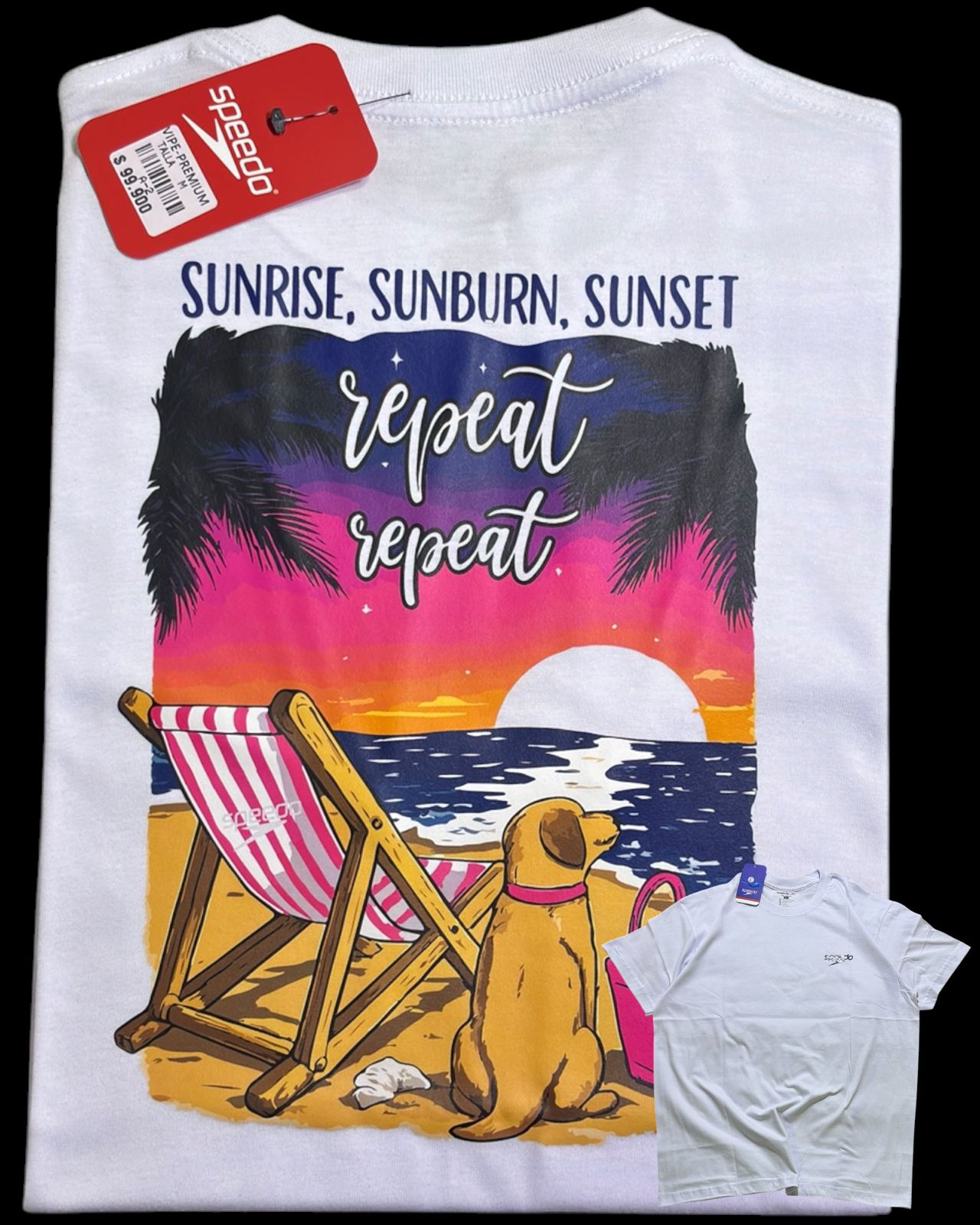 camiseta blanco talla M - estilo playero