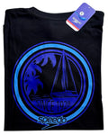 camiseta negro barco talla L - estilo playero