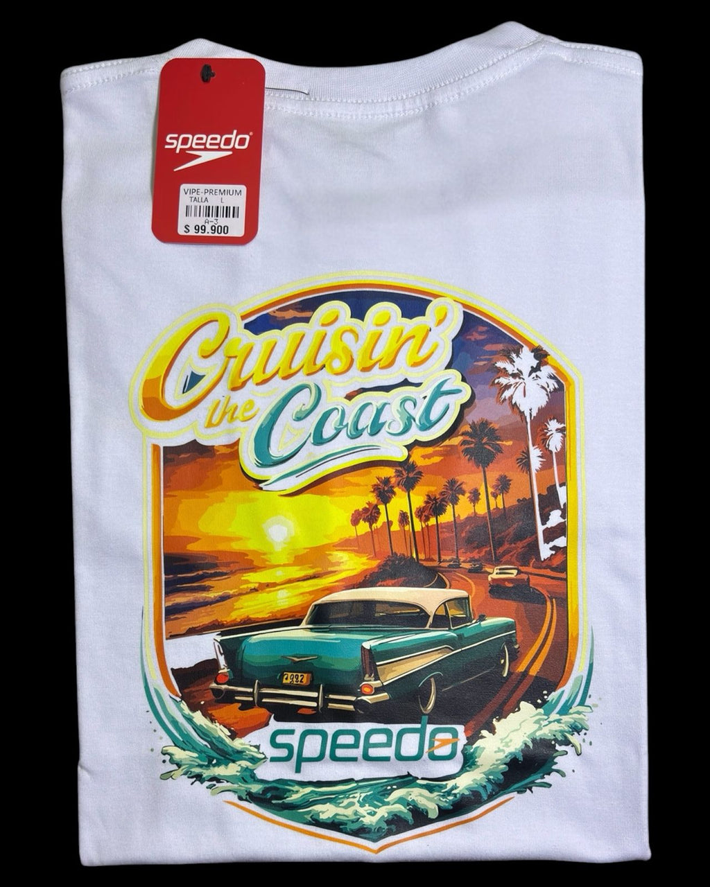 camiseta blanco car coast talla L - estilo playero