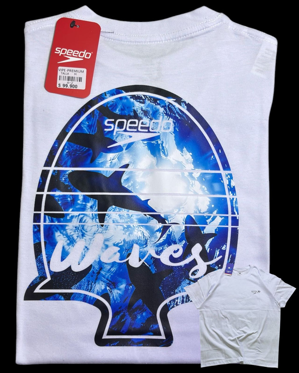 camiseta blanco tiburón talla XXL - estilo playero