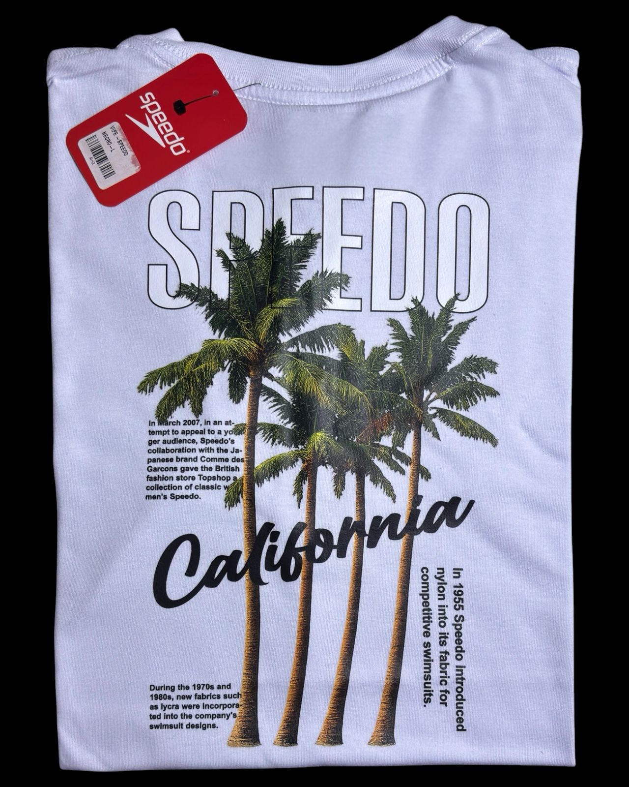 camiseta blanco california talla L - estilo playero