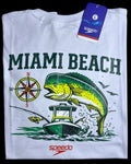 camiseta blanco miami talla L - estilo playero