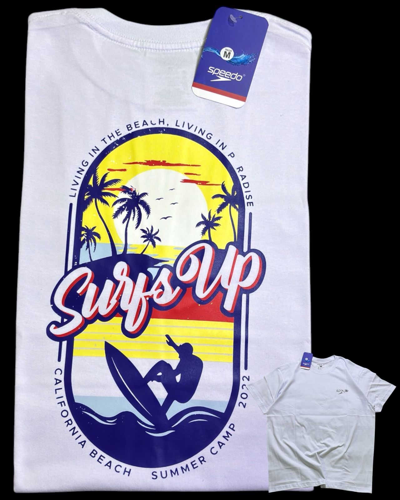 camiseta blanco talla M - estilo playero