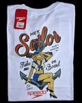 camiseta blanco sailor  - estilo playero