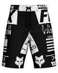 Pantaloneta Playera Antifluido Secado Rápido - estilo negro blanco fox chino