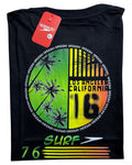 camiseta negro california talla XXL - estilo playero
