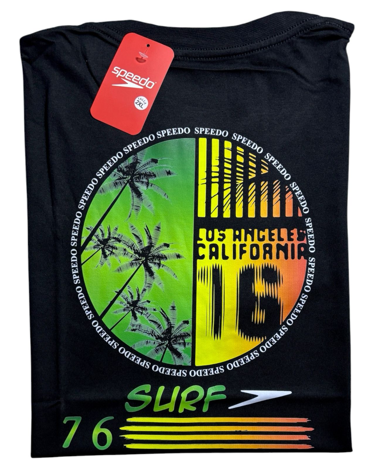 camiseta negro california talla XXL - estilo playero