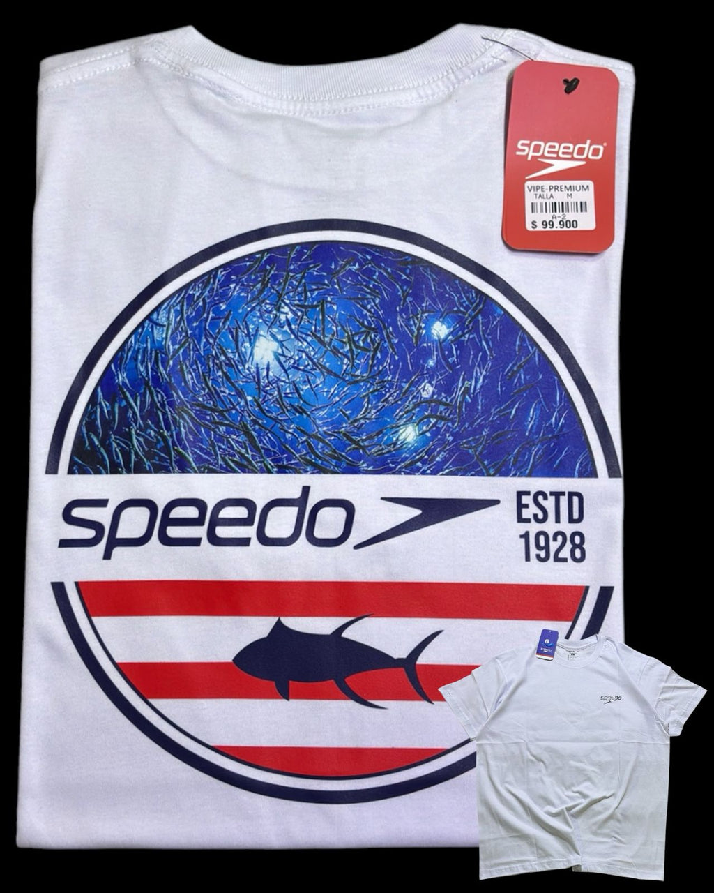 camiseta blanco pesca - estilo playero