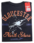 camiseta negro marlin - estilo playero