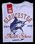 camiseta blanco marlin talla L - estilo playero