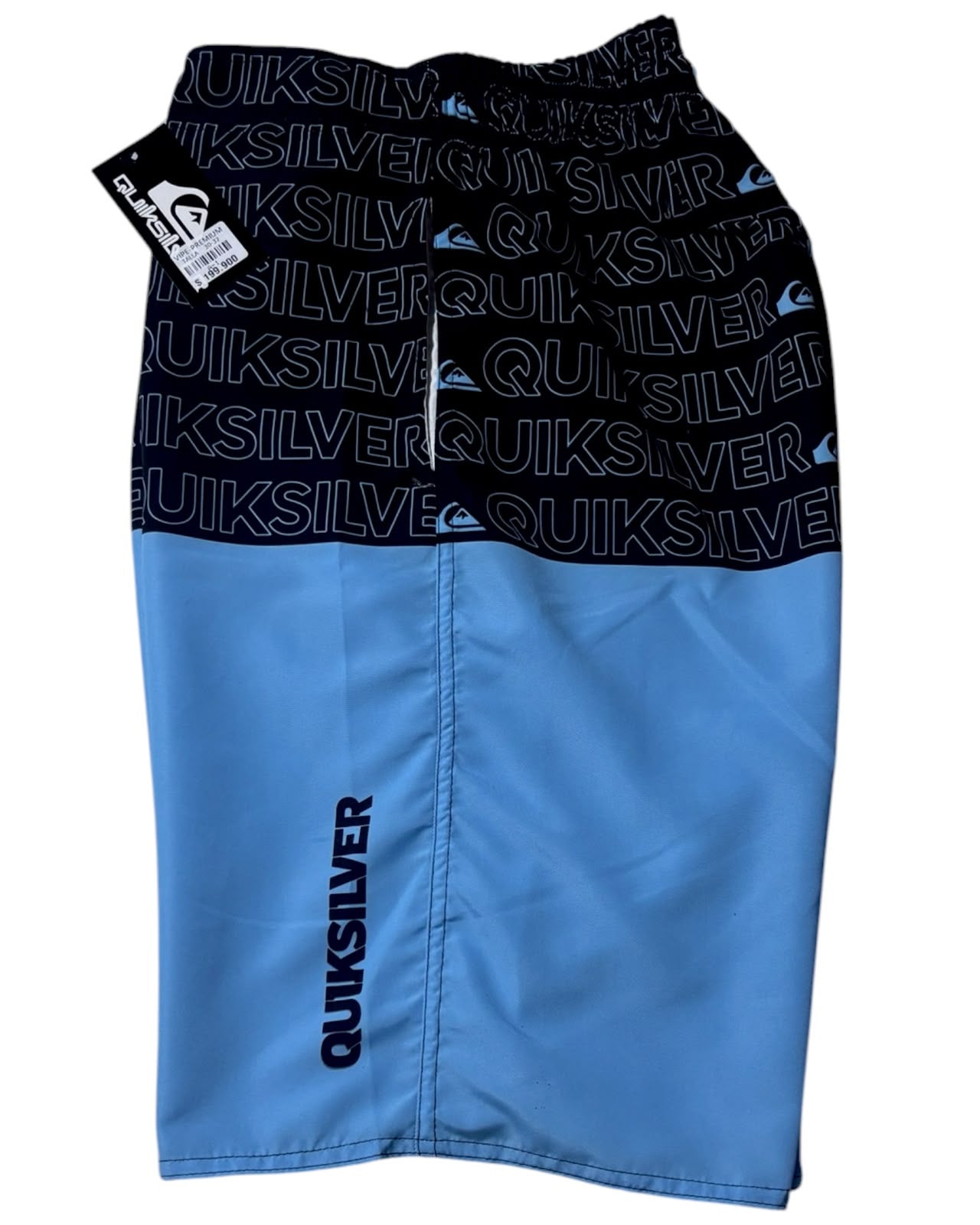 Pantaloneta Playera Antifluido Secado Rápido - estilo negro azul quick