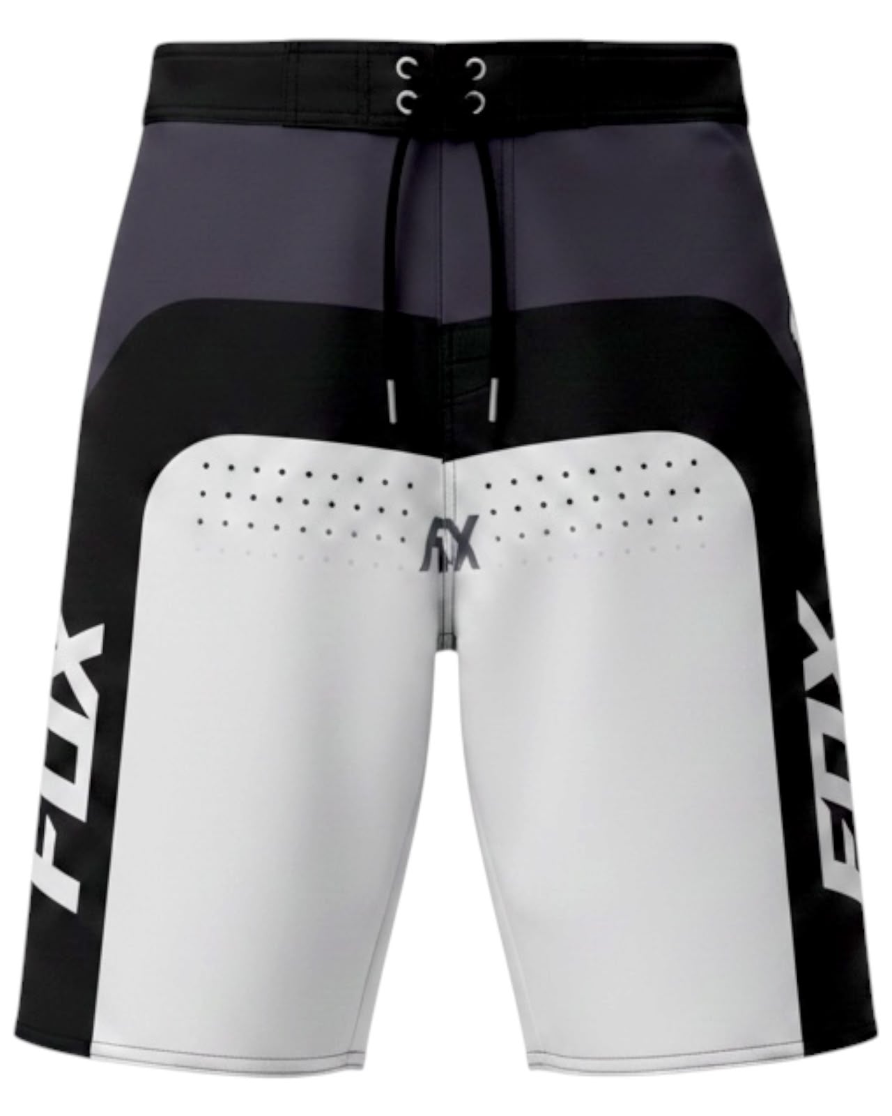 Pantaloneta Playera Antifluido Secado Rápido - estilo blanco y negro fox