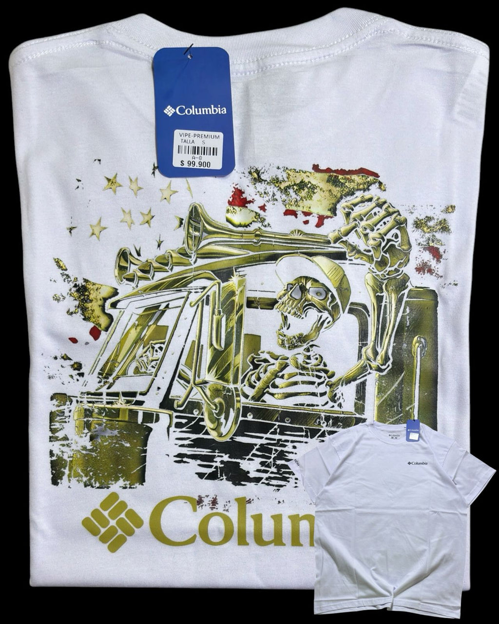 camiseta blanco talla S - estilo aventura