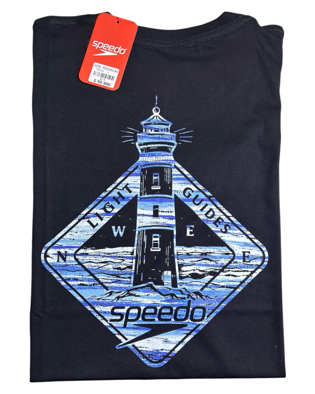camiseta negro faro talla L - estilo playero