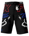 Pantaloneta Playera Antifluido Secado Rápido - estilo negro team fox