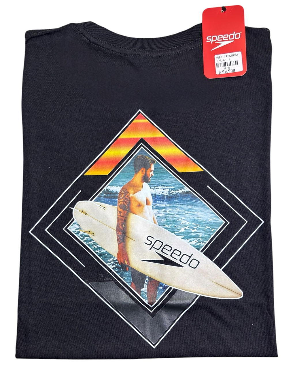 camiseta negro surf talla XXL - estilo playero