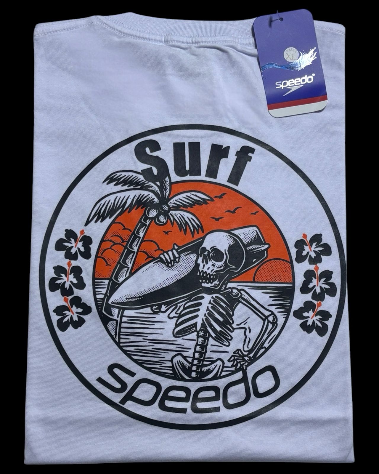 camiseta blanco calavera talla XL - estilo playero