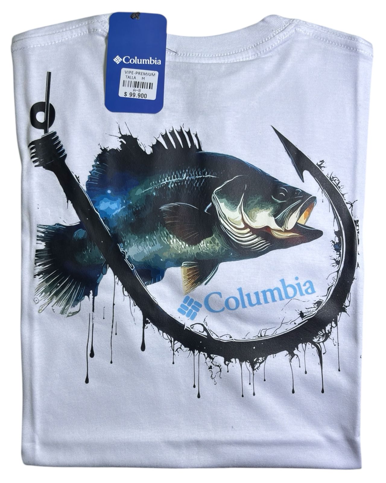 camiseta blanco pesca - estilo aventura