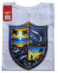 camiseta blanco palm talla XL - estilo playero