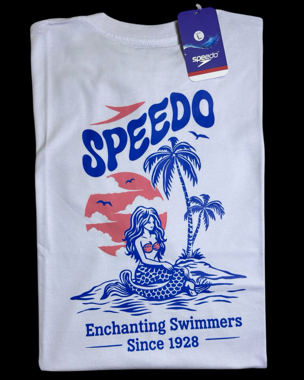 camiseta blanco sirena talla L - estilo playero