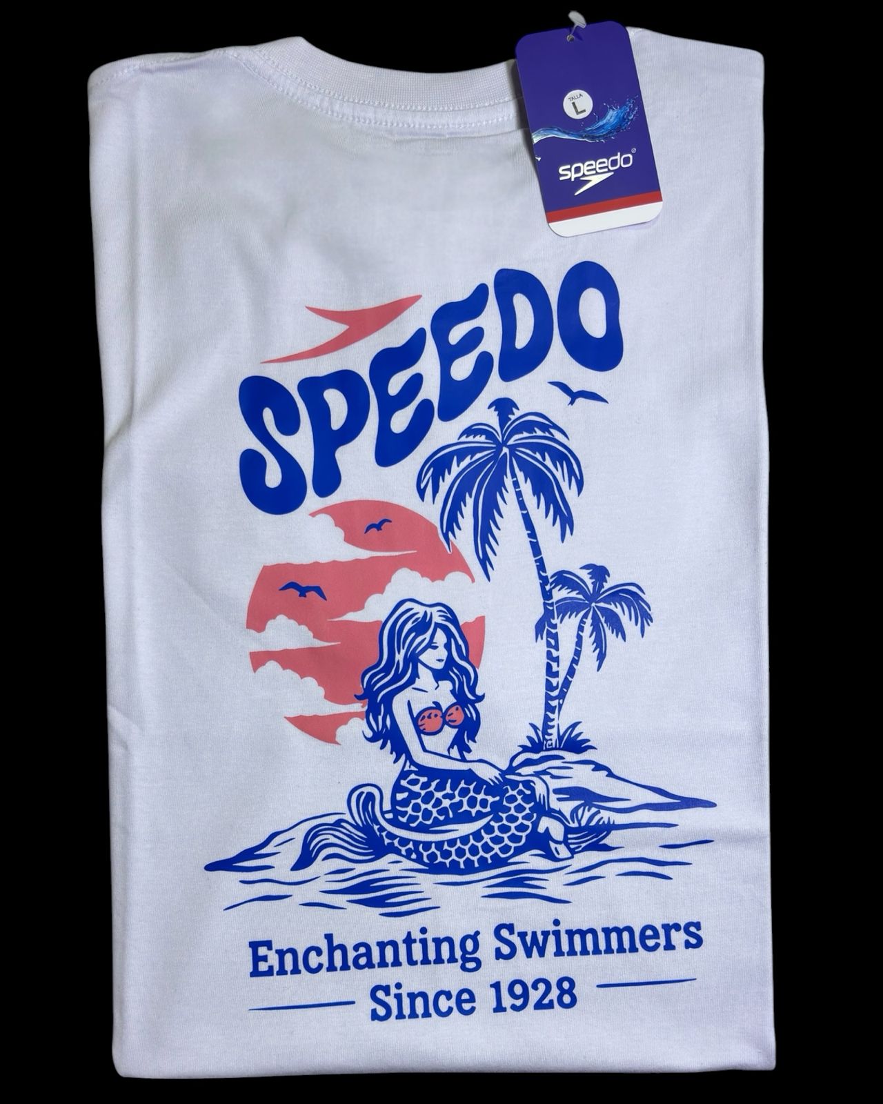 camiseta blanco sirena talla L - estilo playero