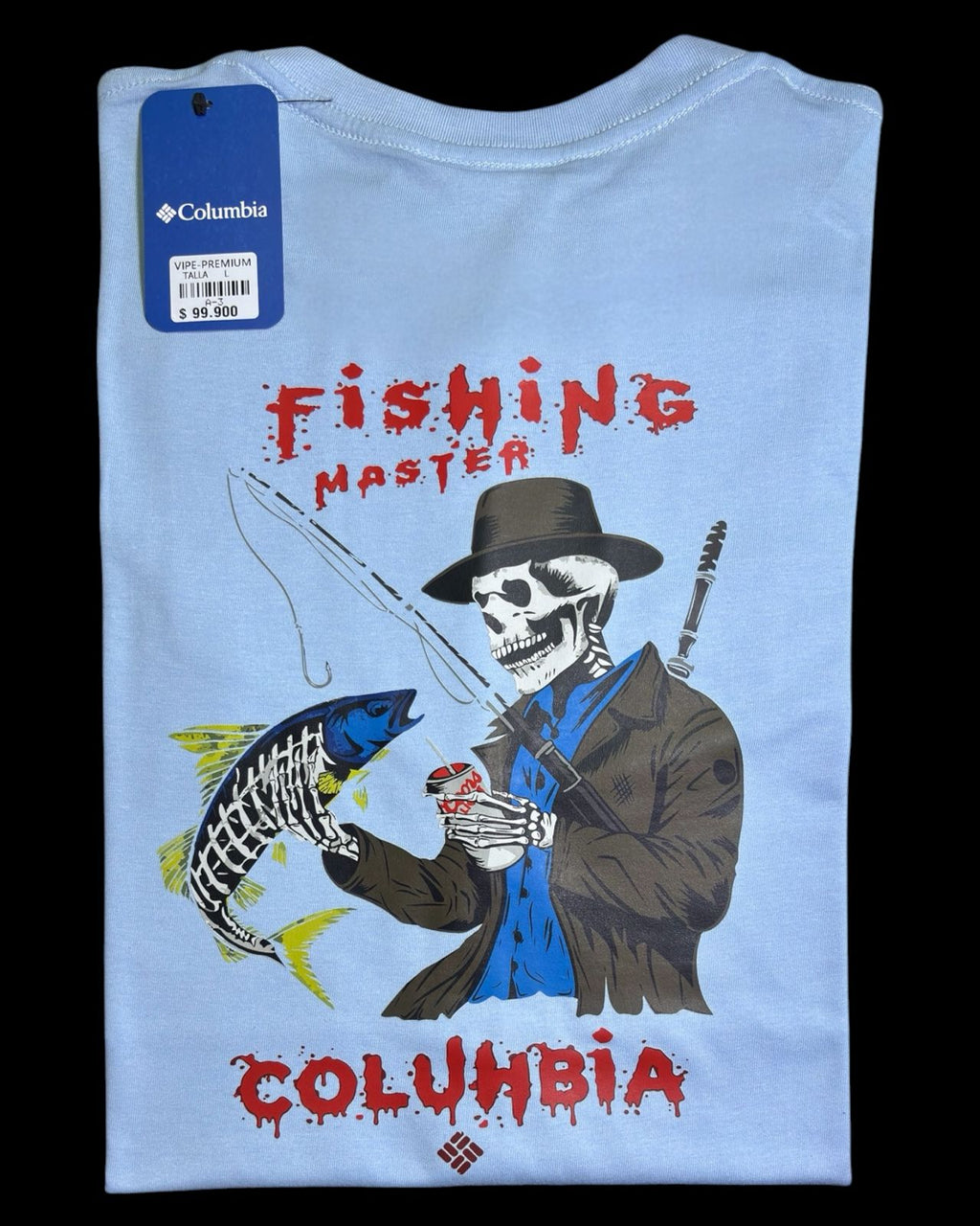 camiseta color calavera talla L - estilo aventura