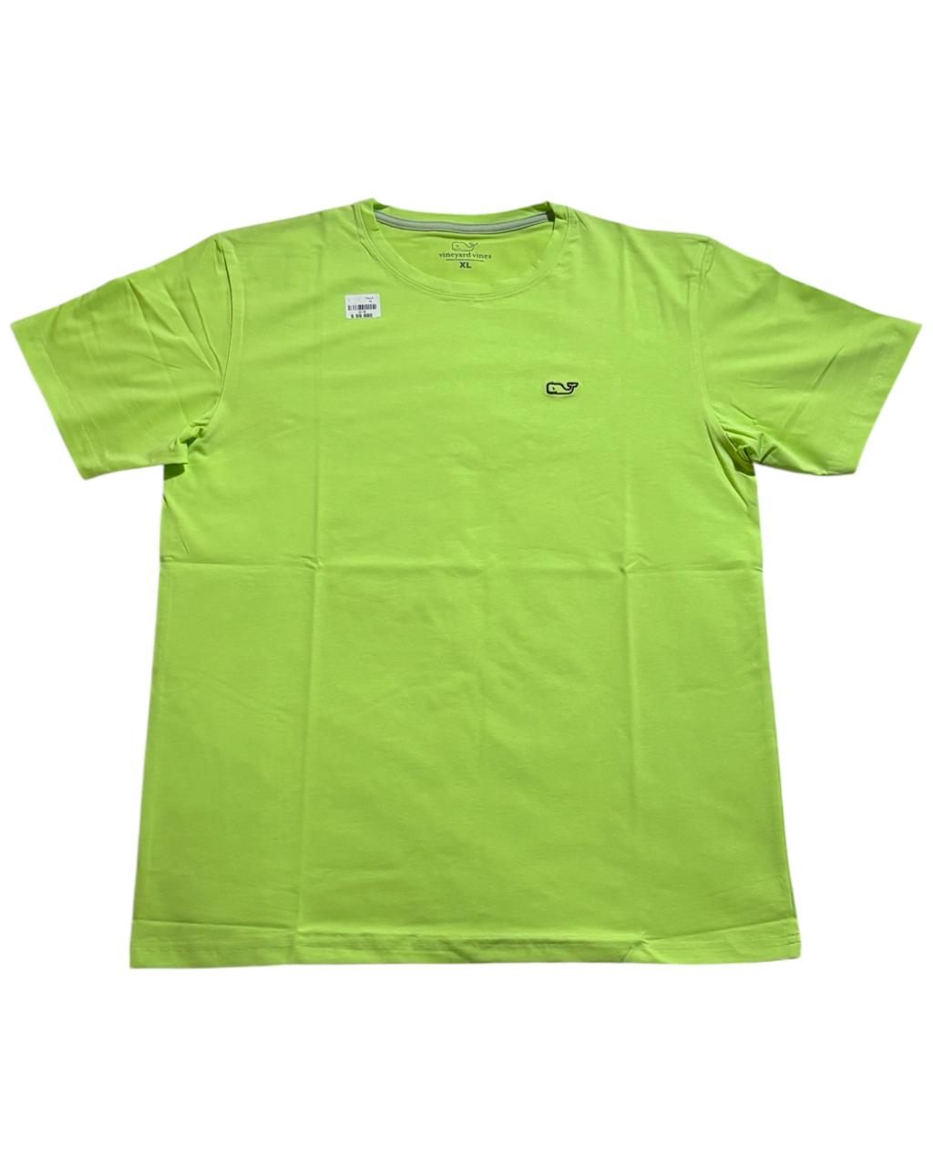 camiseta tela fria verde oliva bordada