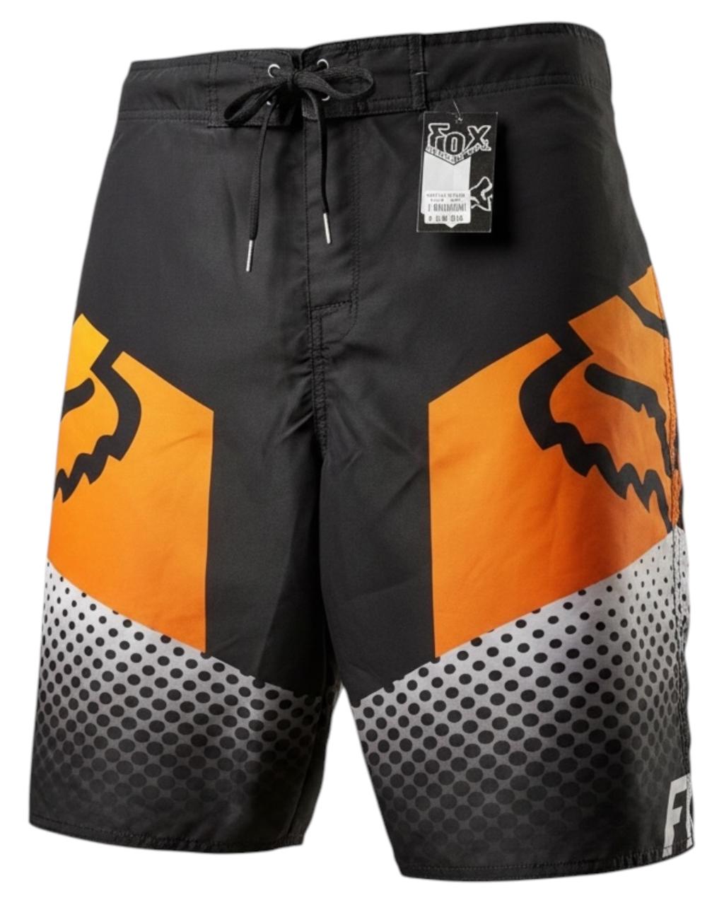 Pantaloneta Playera Antifluido Secado Rápido - naranja puntos fox