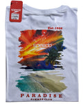camiseta blanco paradise talla XL - estilo playero