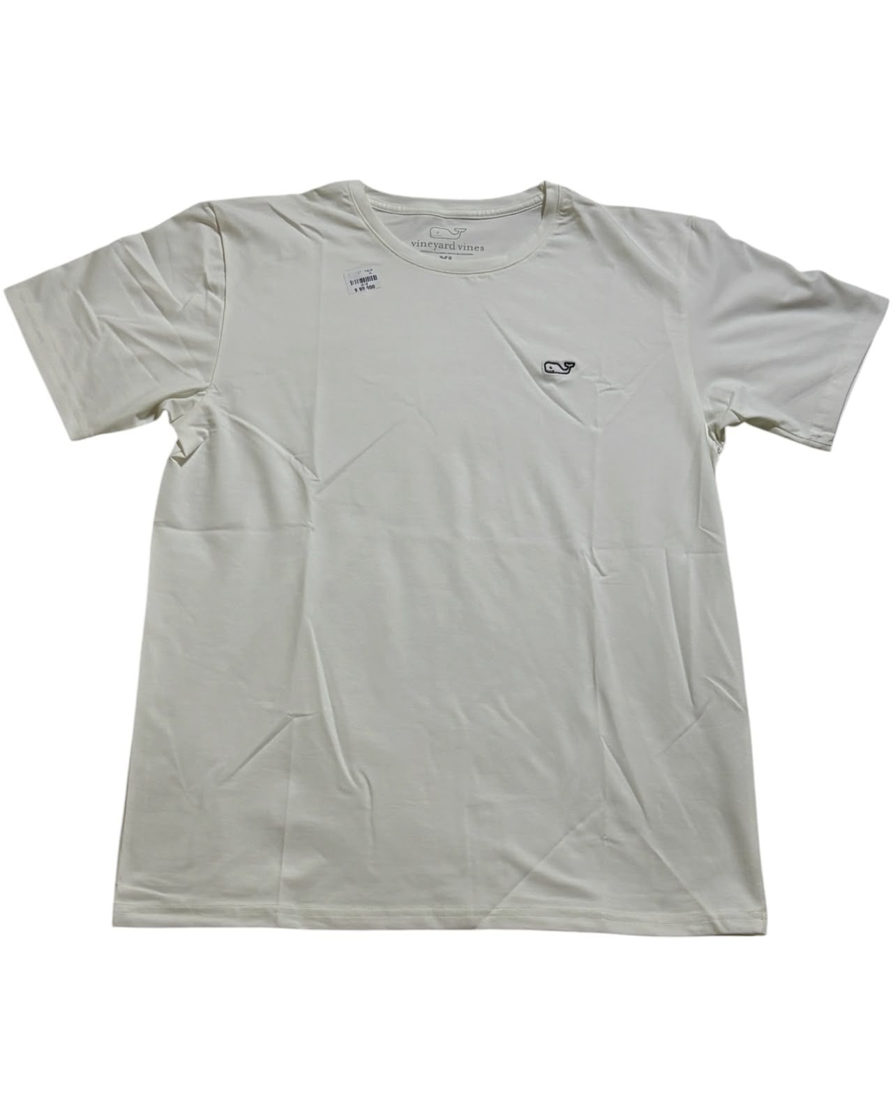 camiseta tela fria blanco hueso bordada