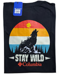 camiseta negro  lobo talla XXL - estilo aventura