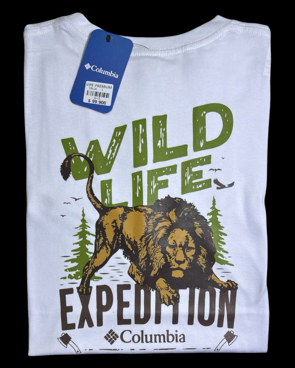 camiseta blanco leon - estilo aventura