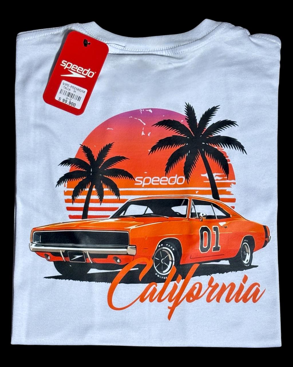 camiseta blanco car - estilo playero