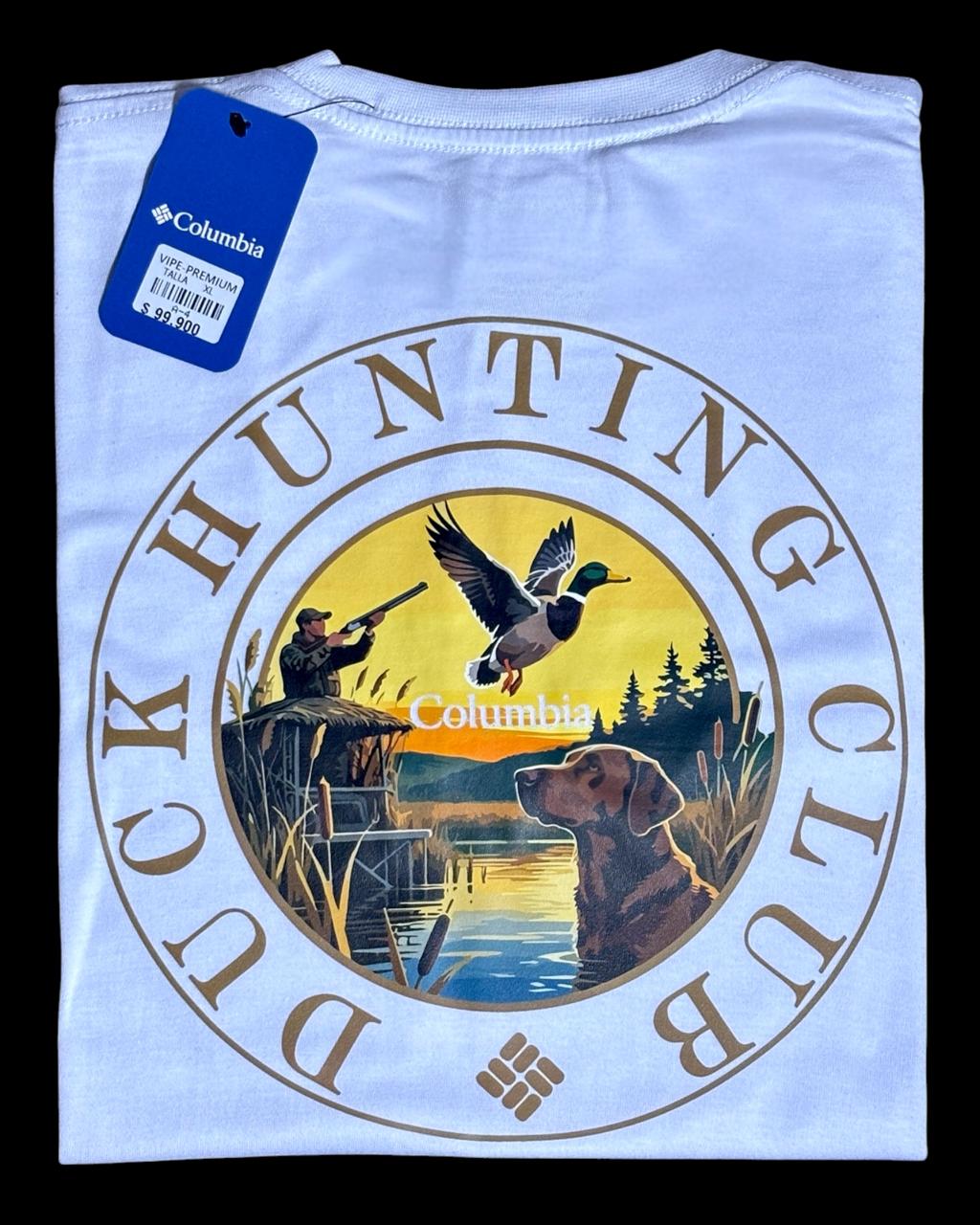 camiseta blanco hunting - estilo aventura