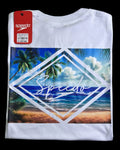 camiseta blanco playa - estilo playero