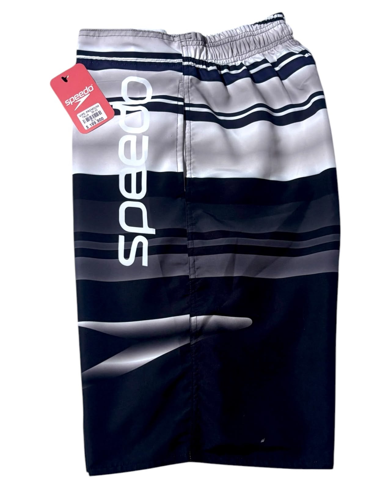 Pantaloneta Playera Antifluido Secado Rápido - estilo negro raya gris blanco speed