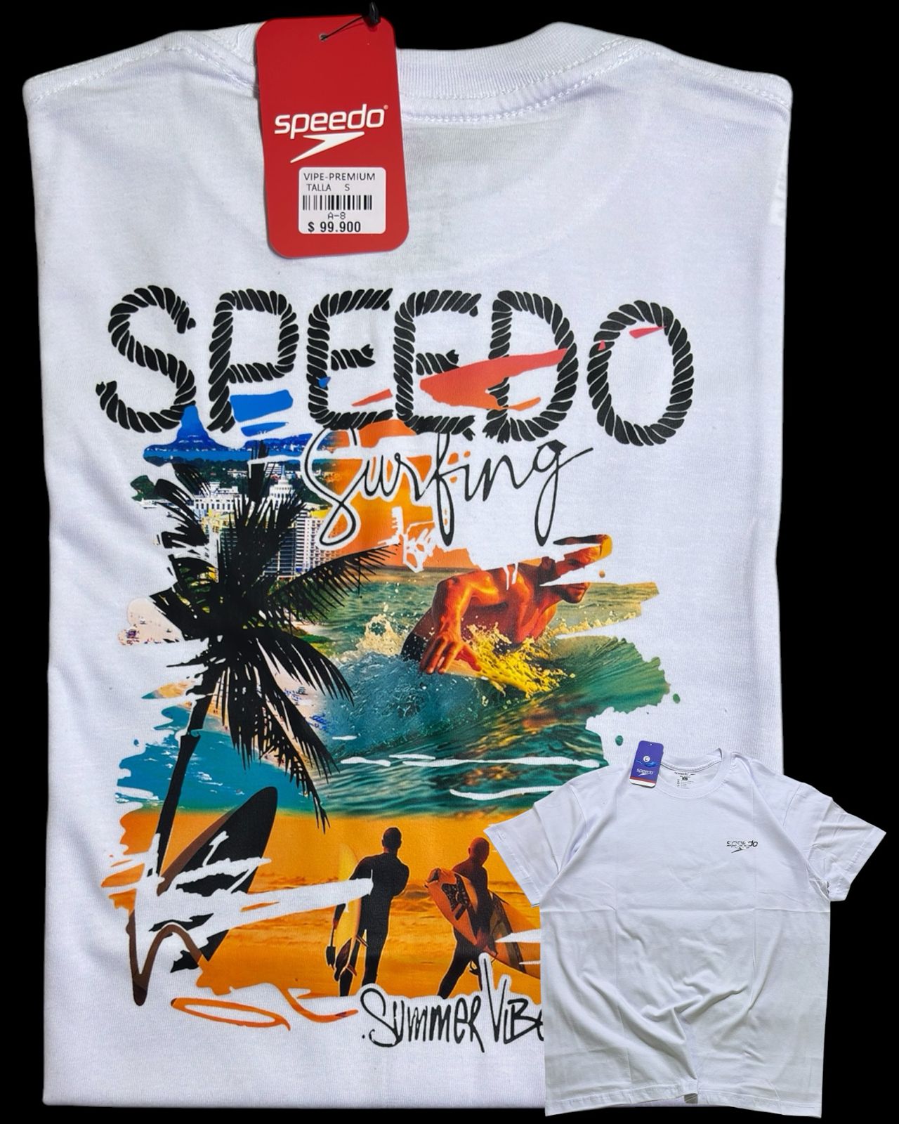 camiseta blanca surf- estilo playero