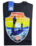 camiseta negro pesca - estilo aventura